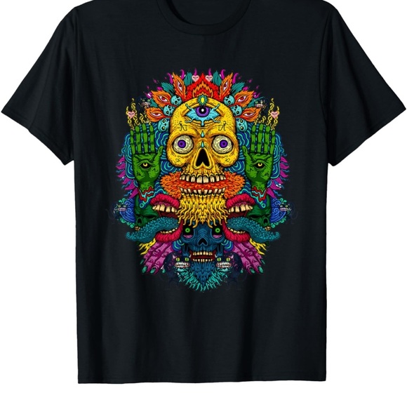 NEW-Classic rainforest 
psychedelic 
Bohemian hippie  
Spiritual  T-Shirt - Picture 2 of 7